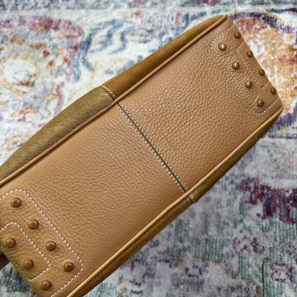 TOD'S Vintage Suede Fur Shoulder Bag - Picture 7 of 10